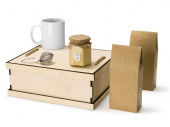 Подарочный набор Tea Duo Deluxe (коричневый, белый, натуральный)