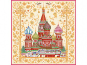 Платок Собор Василия Блаженного (разноцветный)