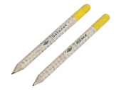 Набор Растущий карандаш mini, 2 шт. с семенами базилика и мяты (белый, светло-серый, желтый)