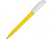 Ручка пластиковая шариковая Миллениум Color BRL (белый, желтый)