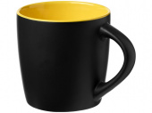 Керамическая чашка Riviera (черный, желтый)
