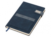 Бизнес блокнот А5 Freya (синий, синий, темно-синий)