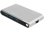 Хаб 8-в-1 Type-C Hermes, USB 3.0 x 3, Type-C PD, HDMI, LAN, картридер (черный)