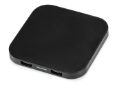 USB-хаб с беспроводной зарядкой Tile, 5 Вт (черный)