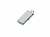 USB-флешка мини на 32 Гб с мини чипом в цветном корпусе (серебристый)