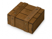 Подарочная деревянная коробка Quadro (коричневый)
