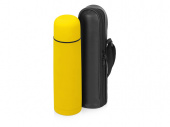 Термос Ямал Soft Touch с чехлом (желтый)