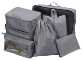 Комплект чехлов для путешествий Diego (серый)