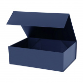Подарочная коробка-трансформер средняя, синяя