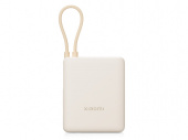 Внешний аккумулятор со встроенным кабелем Xiaomi 33W Power Bank (Integrated Cable), 10000 мАч (бежевый)