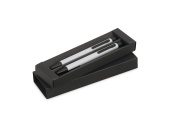 Набор HUDSON: ручка, механический карандаш (серебристый)