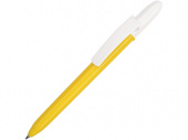 Ручка пластиковая шариковая Fill Classic (белый, желтый)