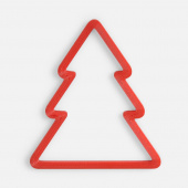 Подвеска «Елочка», 3D-печать, красная