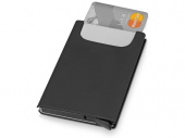 Держатель для карт Verlass c RFID-защитой (черный, серебристый)