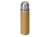 Вакуумный термос из бамбука Ямал Bamboo (натуральный, серебристый)