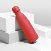 Вакуумная термобутылка Vacuum bottle C1, soft touch, 500 мл (красный)