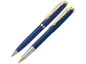 Набор PEN & PEN: ручка шариковая, ручка-роллер (синий, золотистый, серебристый)