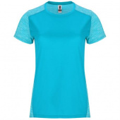 Спортивная футболка ZOLDER WOMAN женская, БИРЮЗОВЫЙ/ПЁСТРЫЙ БИРЮЗОВЫЙ XL