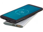 Внешний беспроводной аккумулятор Juice, 4000 mAh (серебристый)