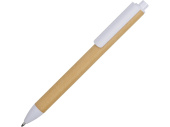 Ручка картонная шариковая Эко 2.0 (бежевый, белый)