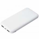 Внешний аккумулятор с подсветкой Luce 10000 mAh, белый