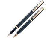 Набор Pen and Pen: ручка шариковая, ручка-роллер (черный, золотистый)