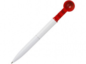 Ручка металлическая шариковая Cuppapult (красный, белый)