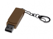 USB 3.0- флешка промо Варуна на 128 Гб с поворотным механизмом (коричневый)