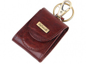 Брелок-монетница (коричневый, золотистый)