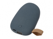 Внешний аккумулятор в форме камня Stone, 5200 mAh (темно-серый)
