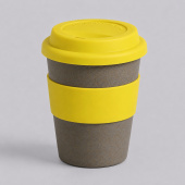 Стакан из бамбукового волокна Café (желтый, серый)