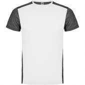 Спортивная футболка ZOLDER мужская, БЕЛЫЙ/ПЁСТРЫЙ ЧЕРНЫЙ M