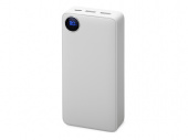 Внешний аккумулятор Mild Pro c быстрой зарядкой QC/PD, soft-touch, 20 000 mAh (белый)