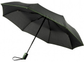 Зонт складной Stark- mini (черный, лайм)