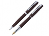Набор Pen and Pen: ручка шариковая, ручка-роллер (темно-коричневый)
