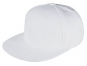 Бейсболка Unit Snapback с прямым козырьком, белая