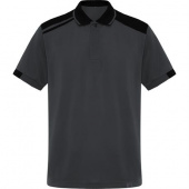 Футболка поло SAMURAI мужская, СВИНЦОВЫЙ/ЧЕРНЫЙ S