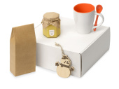 Подарочный набор Чайная церемония (белый, оранжевый)