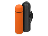 Термос Ямал Soft Touch с чехлом (оранжевый)