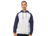 Толстовка с капюшоном Dublin мужская (темно-синий, серый меланж)