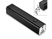 Колонка-зарядное устройство Bran с функцией Bluetooth®, 2200 mAh (черный)