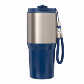 Термокружка вакуумная Авеню, синяя