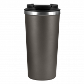 Термокружка вакуумная Палермо (Palermo), серая, гладкая поверхность