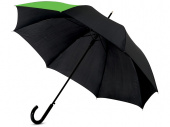 Зонт-трость Lucy (черный, лайм)