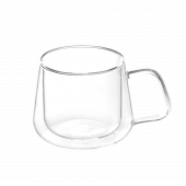 Кружка стеклянная с двойными стенками Dolce