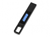 USB 2.0- флешка на 32 Гб c подсветкой логотипа Hook LED (темно-серый)