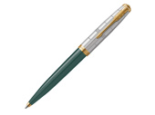 Ручка шариковая Parker 51 Premium Forest Green GT (зеленый, серебристый, золотистый)