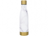 Медная вакуумная бутылка Vasa с мраморным узором (золотистый, белый)