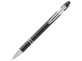Ручка шариковая с серебристой отделкой Kish (черный)
