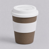 Стакан из бамбукового волокна Café (белый, серый)